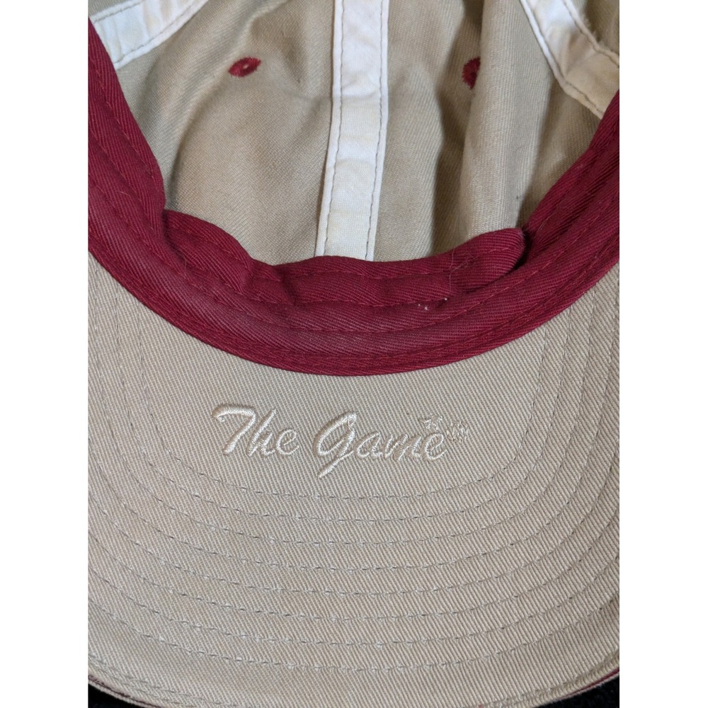The Game Alabama Crimson Tide Hat Khaki Crimson Adjustable Strapback Cap Mens - Picture 8 of 9